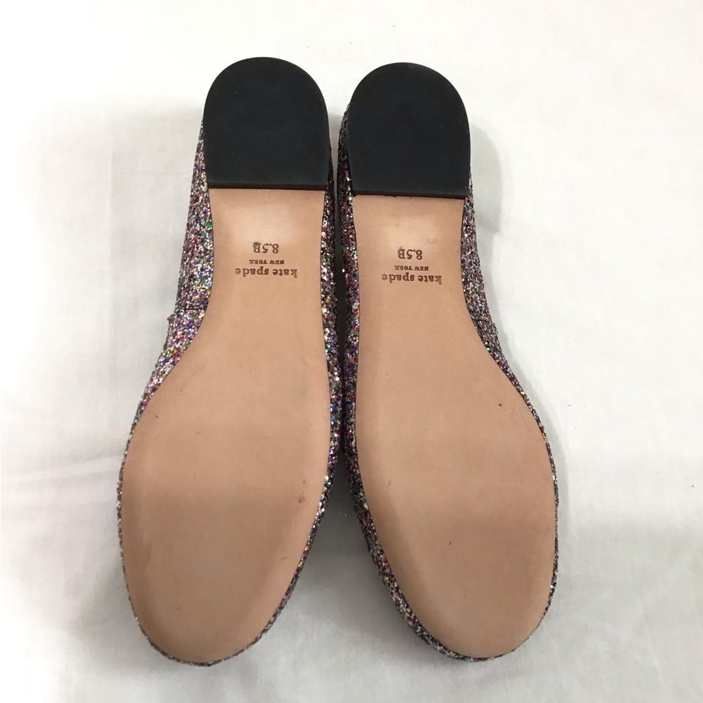 kate spade Glitter Honey Ballet Flat Shoes Size 8.5 - Picture 10 of 11